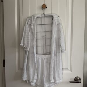 White Sheer Cover-Up Set